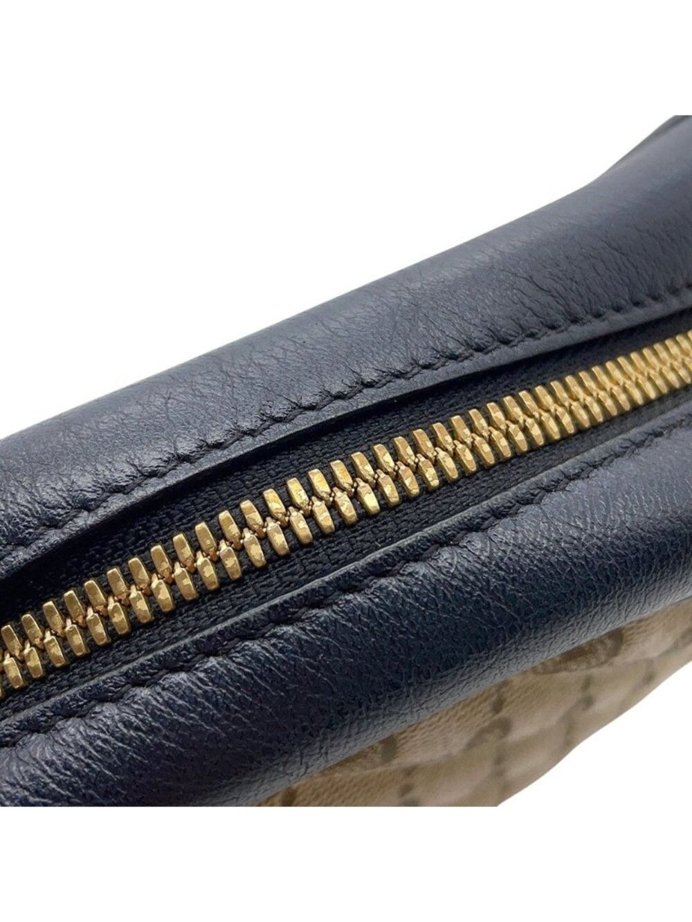 Gucci Shoulder Bag GG Marmont Canvas Leather Black - Picture 8 of 10